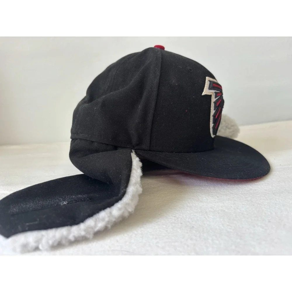 NFL Men's Atlanta Falcons Red/Black New Era Dog Ear Flat Bill Hat 7 5/8 6 Panel